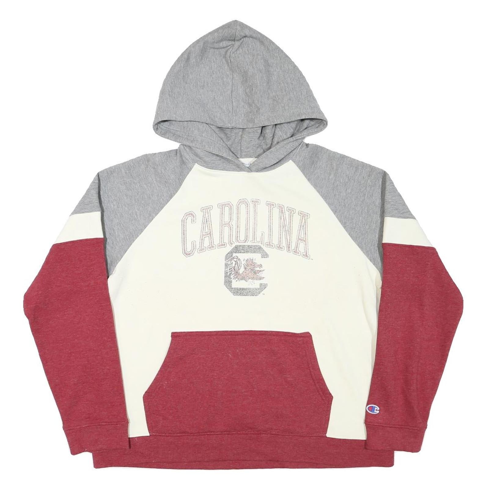 Buy CHAMPION Womens Grey & Cream & Maroon Carolina Pullover Hoodie L Cotton Blend Refurbished - $29.89 CHAMPION Womens Grey & Cream & Maroon Carolina Pullover Hoodie L Cotton Blend Refurbished - N/A refurbished available on Cerqular
