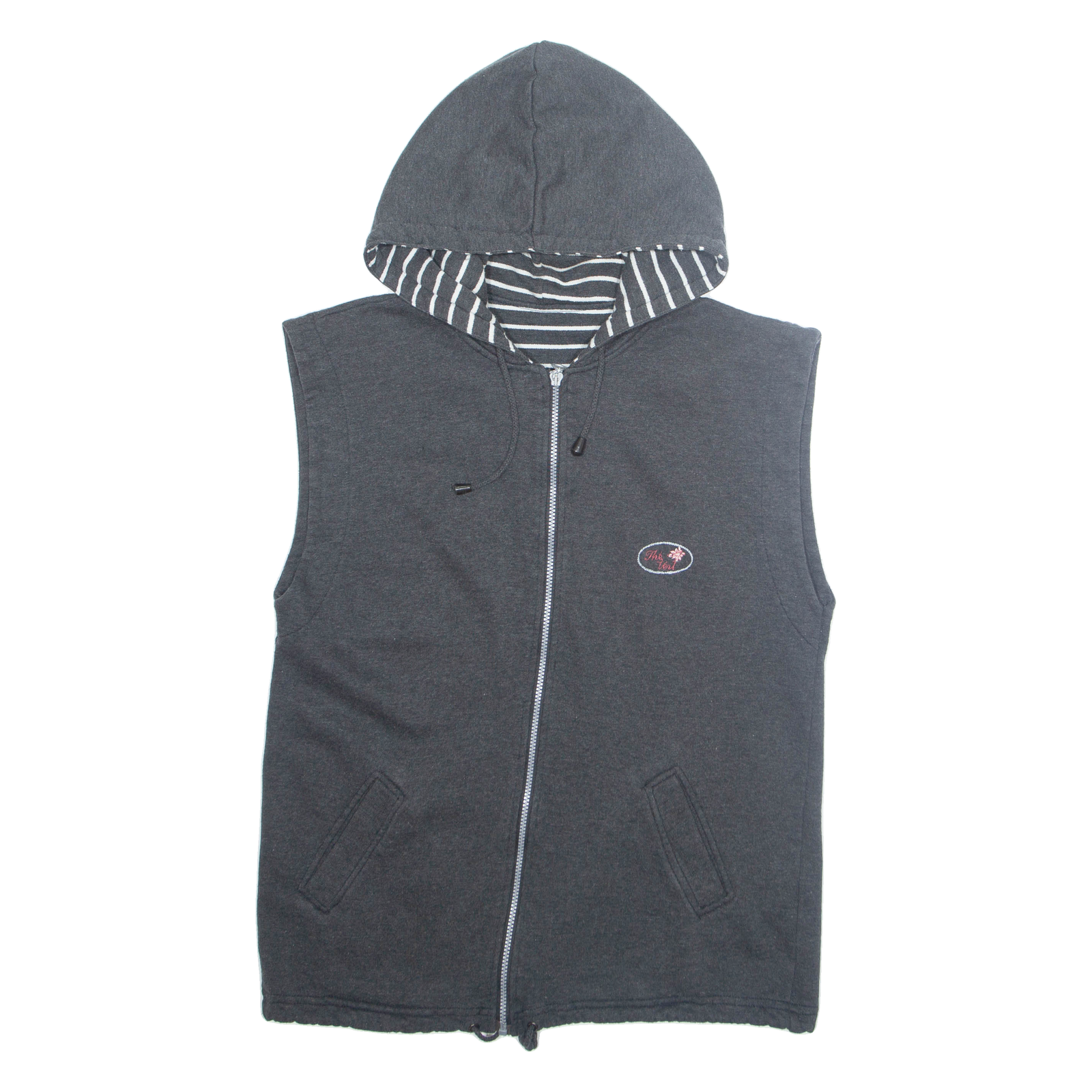 THE VERT Womens Gilet Grey Hooded L Refurbished - N/A refurbished available on Cerqular