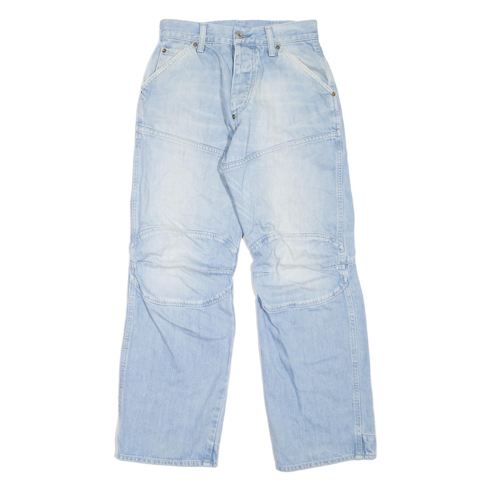 G-STAR Shortcut Elwood Womens Jeans Blue Loose Straight Stone Wash W25 L30 Refurbished - N/A refurbished available on Cerqular