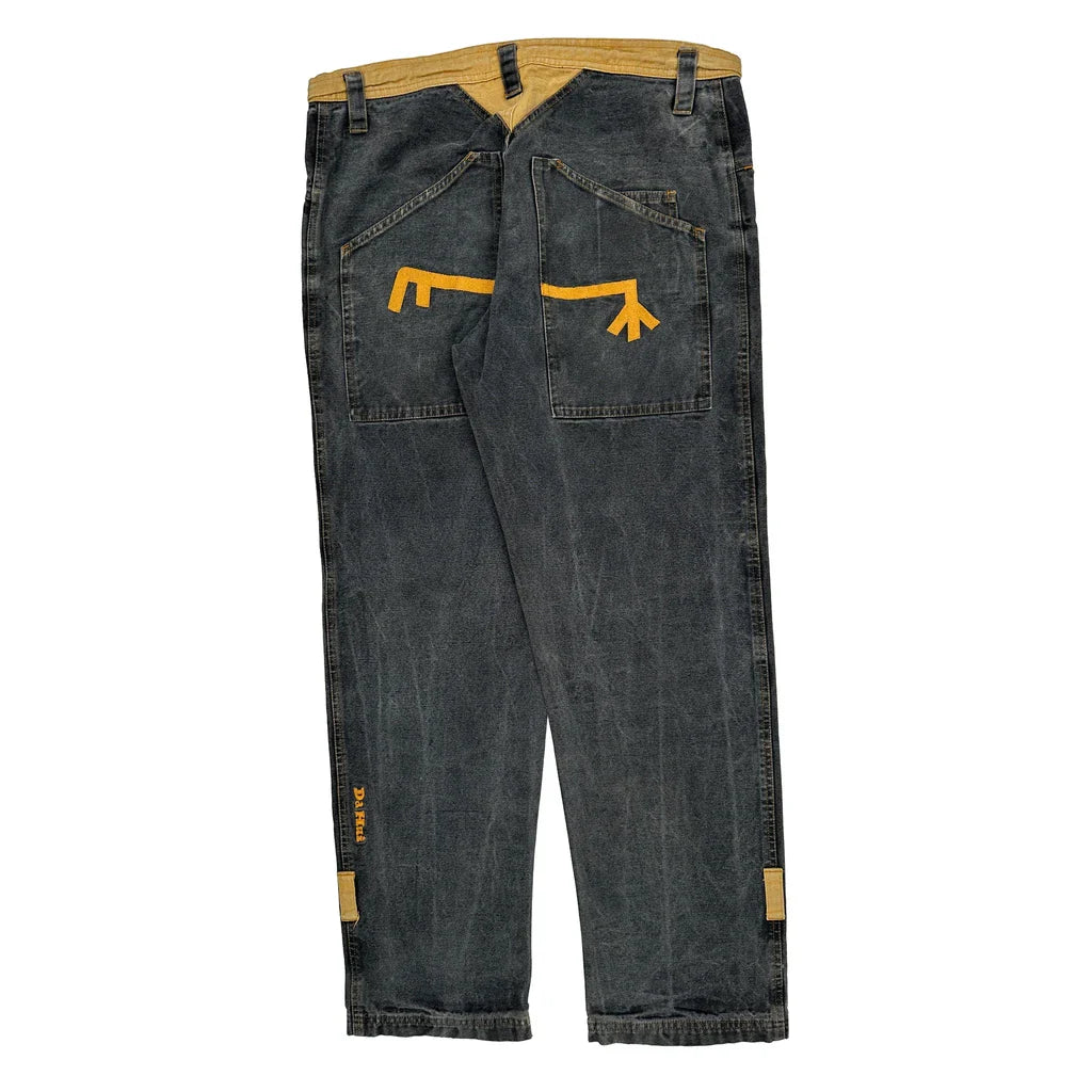 Designed In Hawaii Da Hui Graphic Jeans - 34W 30L Grey Cotton Refurbished - Thrifted (note: this is a term often used to describe second- refurbished available on Cerqular