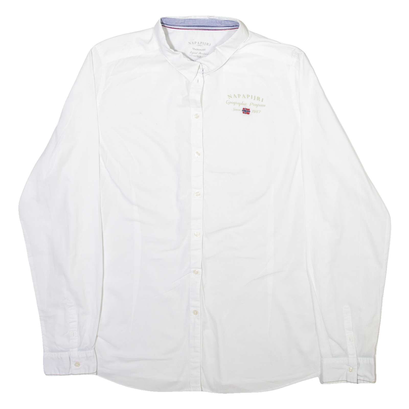 NAPAPIJRI Womens Plain Shirt White Long Sleeve L Refurbished - N/A refurbished available on Cerqular