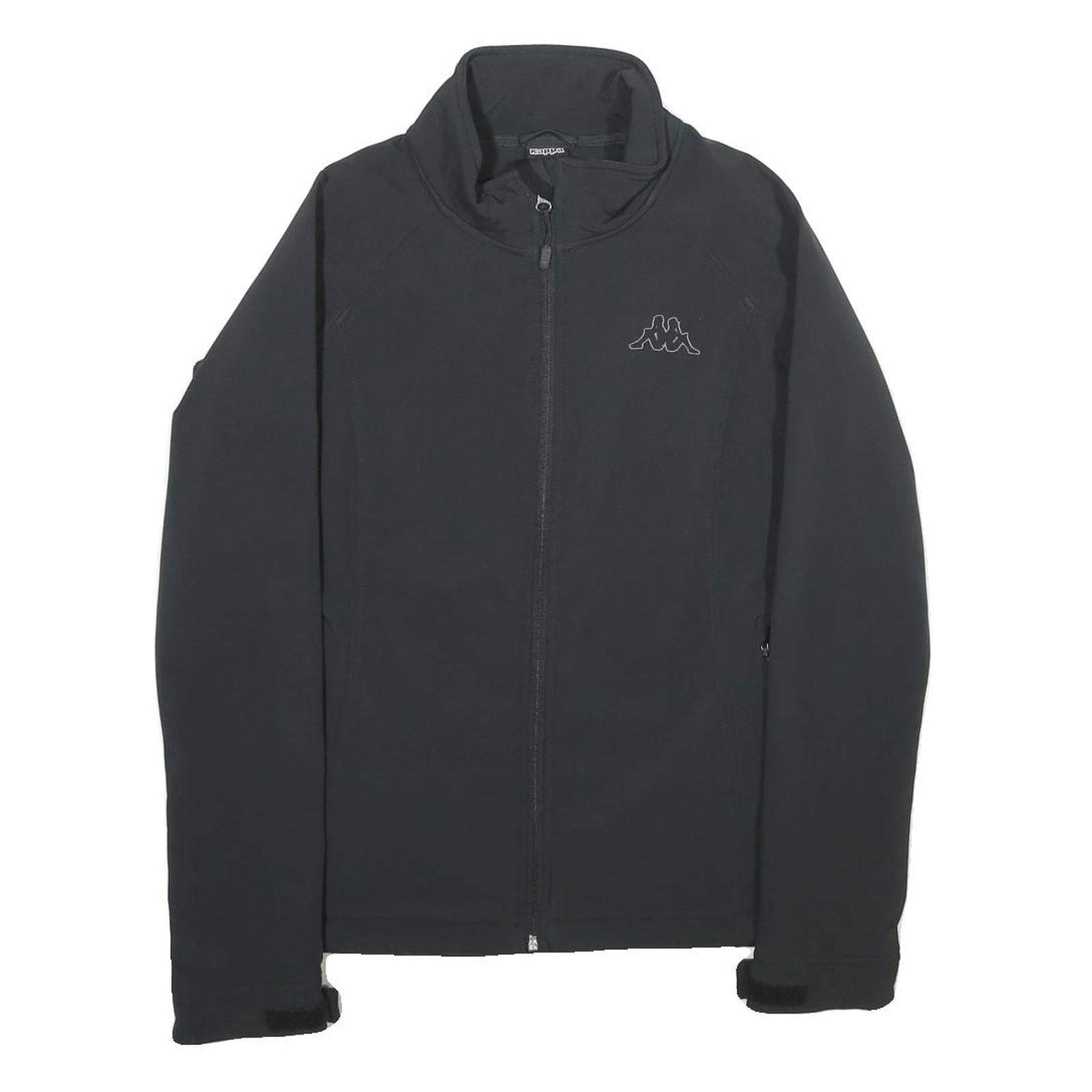 KAPPA Womens Black Jacket S Polyester Blend Plain Zip Athletic Sport Casual Refurbished - N/A refurbished available on Cerqular