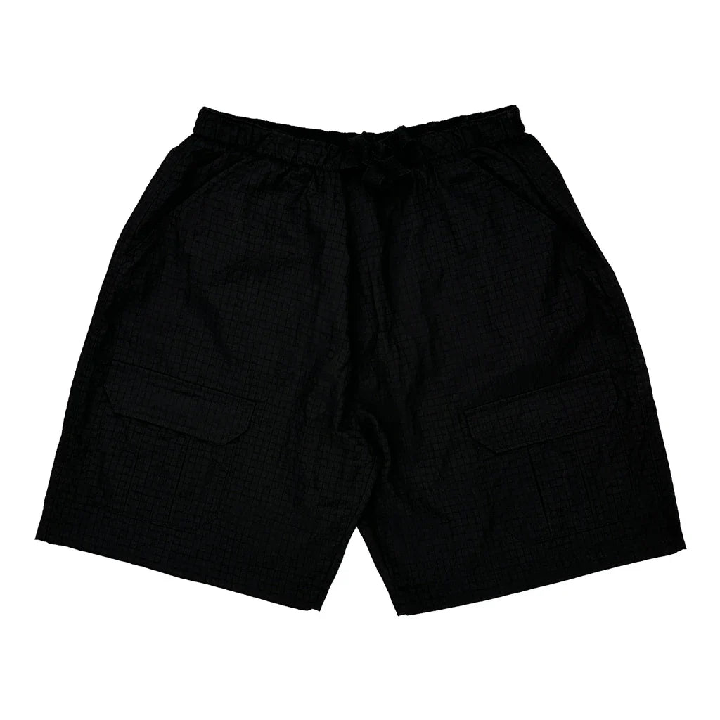 Marlboro Swim Shorts - Large Black Nylon Refurbished - Thrifted (note: this is a term often used to describe second- refurbished available on Cerqular
