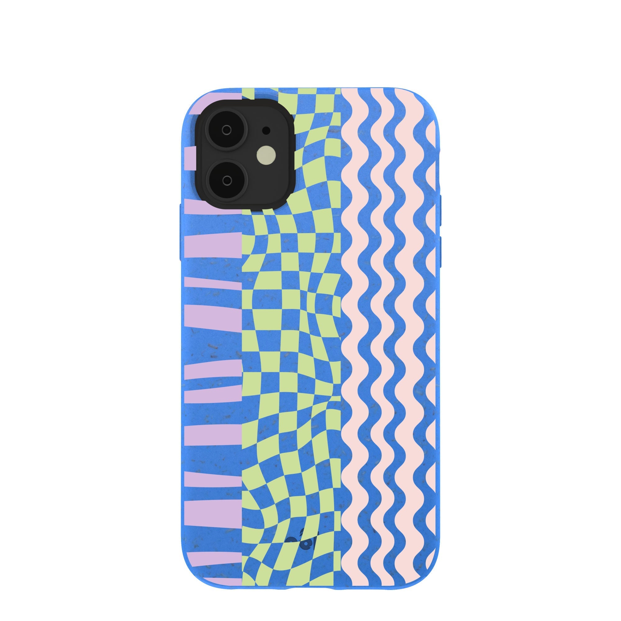 Electric Blue Mixed Up iPhone 11 Case Refurbished - Pela Case refurbished available on Cerqular
