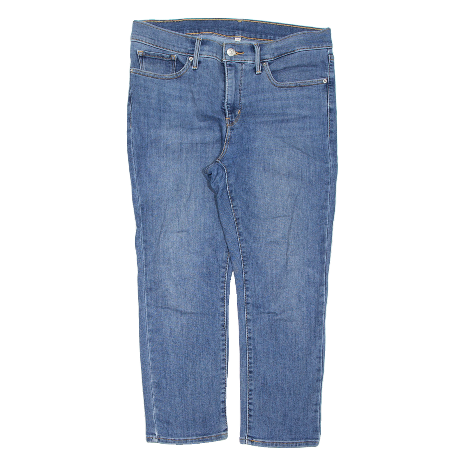 LEVI'S Womens Jeans Blue Slim Skinny Stone Wash W30 L23 Refurbished - N/A refurbished available on Cerqular