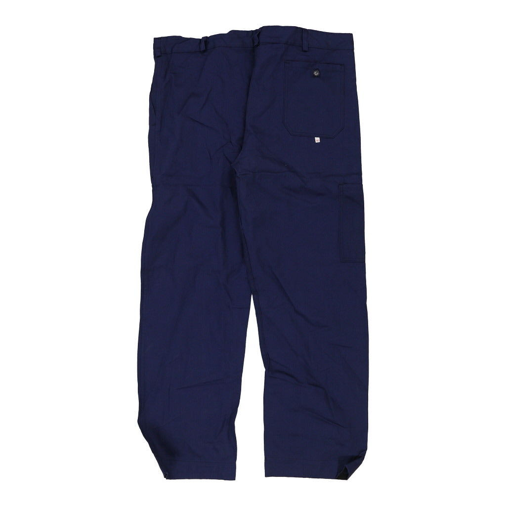 Unbranded Trousers - 40W 32L Blue Cotton Refurbished - Thrifted (note: this is a term often used to describe second- refurbished available on Cerqular