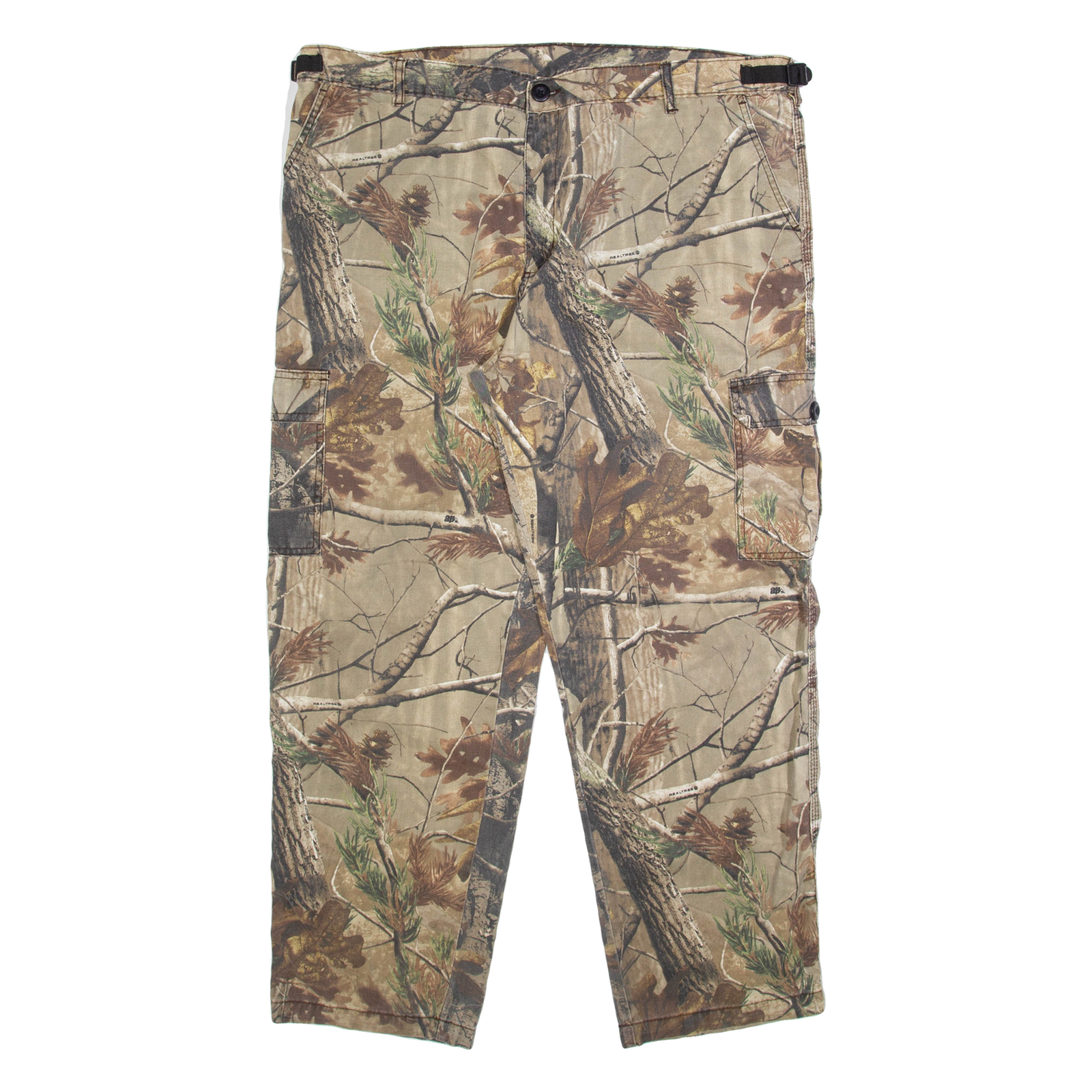 AP Realtree Cargo Mens Trousers Beige Relaxed Tapered W42 L31 Refurbished - N/A refurbished available on Cerqular