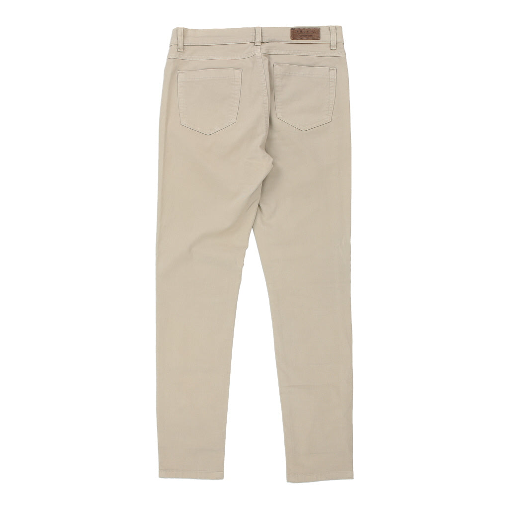 Angels Trousers - 32W 32L Beige Cotton Refurbished - Thrifted (note: this is a term often used to describe second- refurbished available on Cerqular