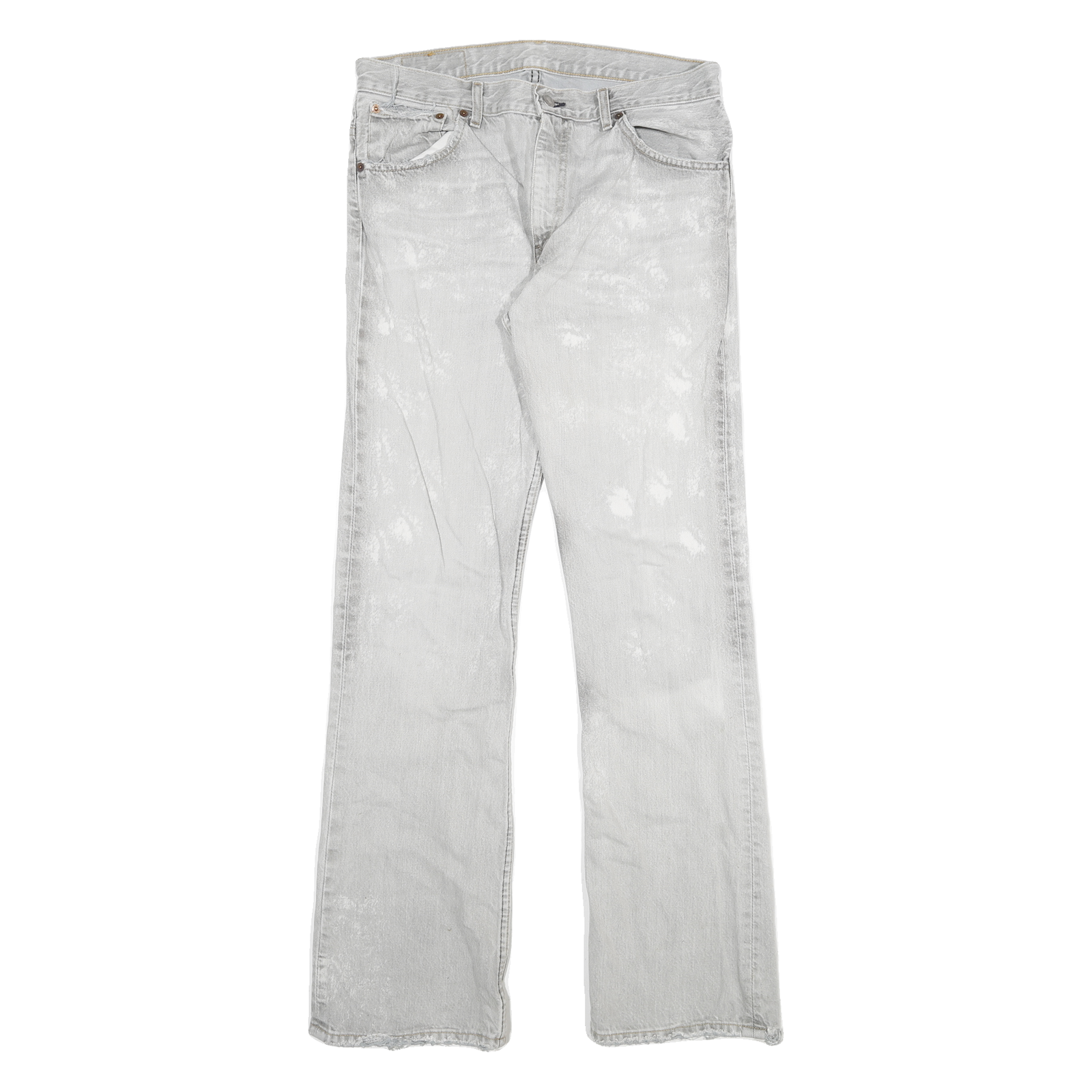 LEVI'S 507 Mens Jeans White Regular Straight Denim Light W32 L33 Cotton Classic Refurbished - N/A refurbished available on Cerqular