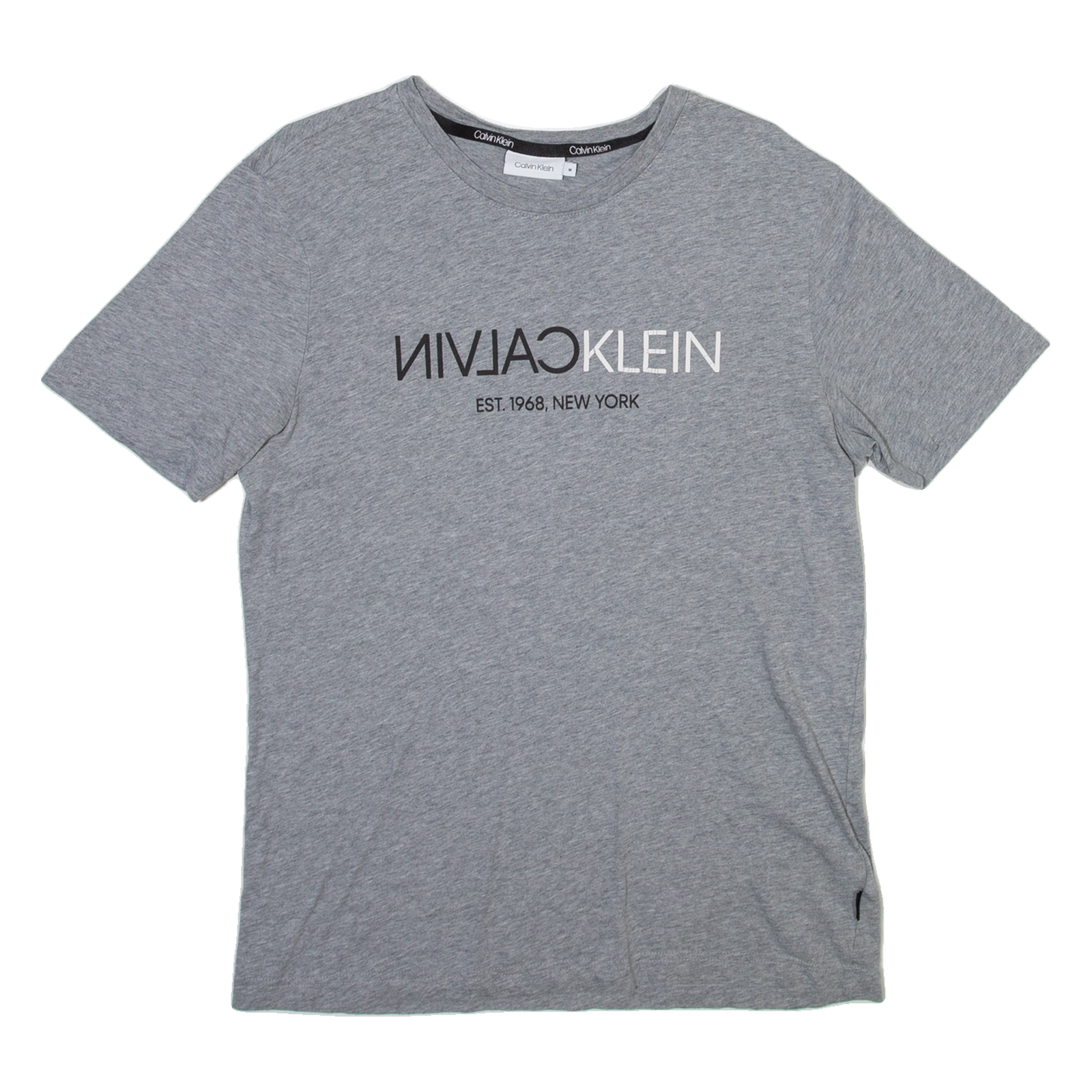 CALVIN KLEIN Mens T-Shirt Grey M Refurbished - N/A refurbished available on Cerqular