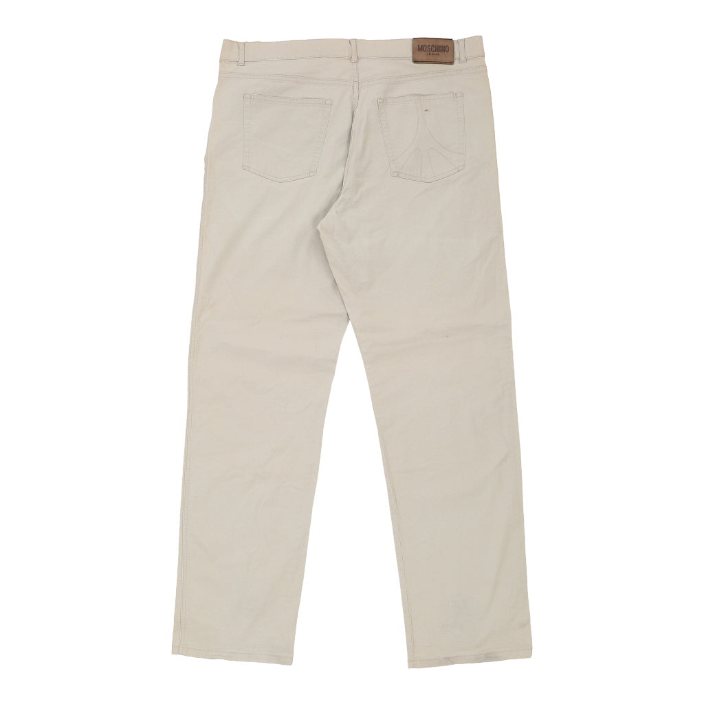 Moschino Trousers - 40W 35L Beige Cotton Refurbished - Thrifted (note: this is a term often used to describe second- refurbished available on Cerqular