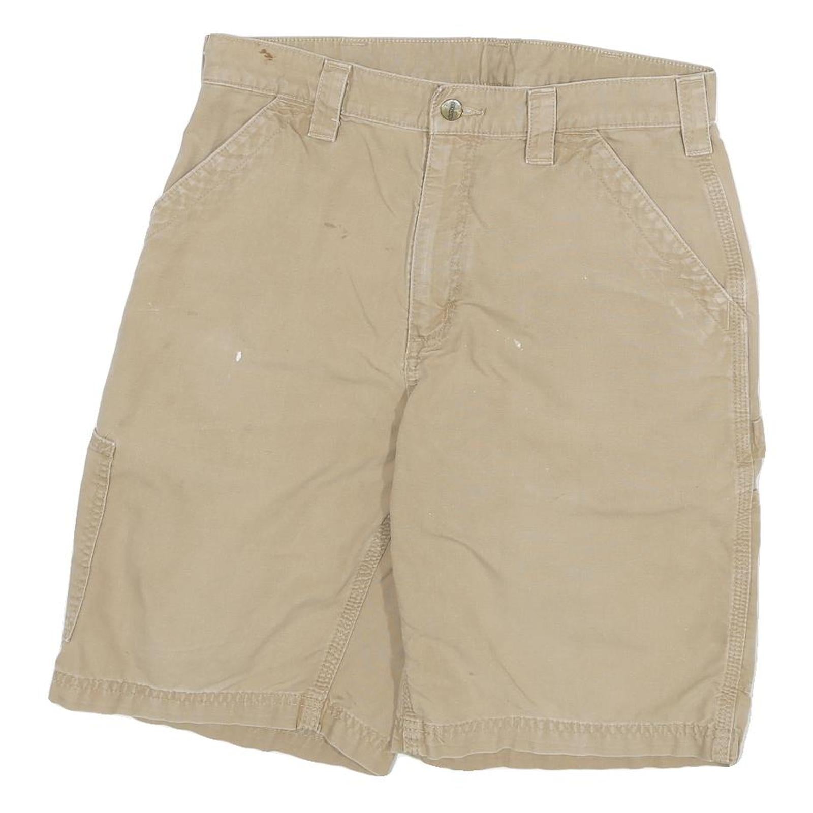 CARHARTT Mens Shorts Beige Casual Cotton Blend L W30 Workwear Refurbished - N/A refurbished available on Cerqular