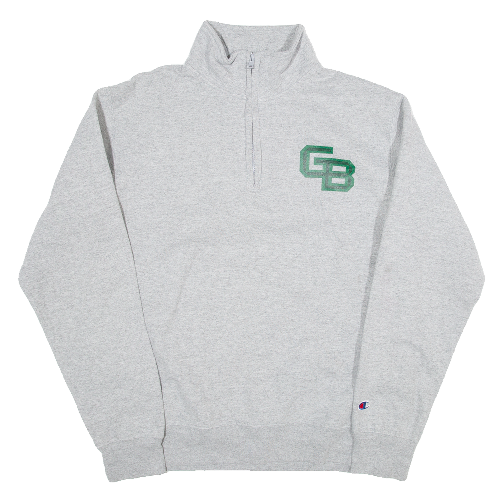 CHAMPION GB Mens Sweatshirt Grey 1/4 Zip M Refurbished - N/A refurbished available on Cerqular
