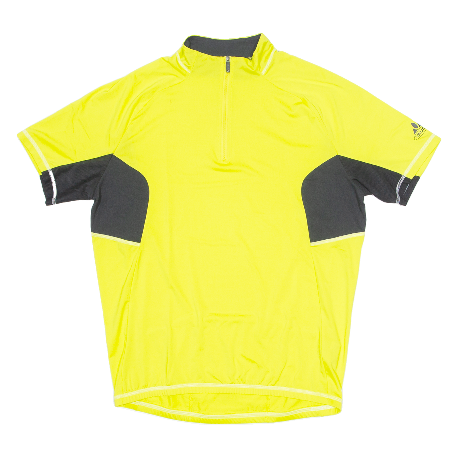 VAUDE Cycling Mens Jersey Yellow 1/4 Zip M Refurbished - N/A refurbished available on Cerqular