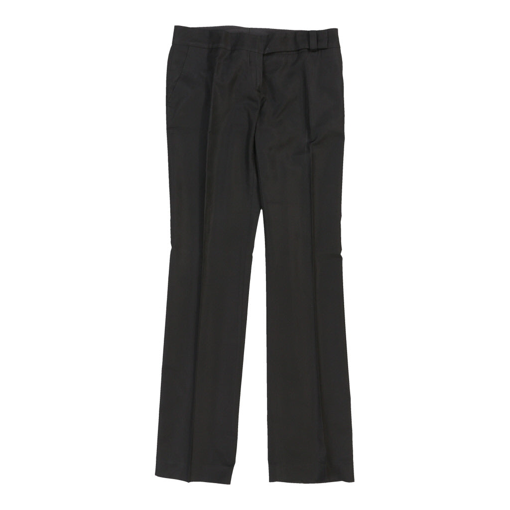 Richmond Trousers - 32W UK 10 Black Cotton Blend Refurbished - Thrifted (note: this is a term often used to describe second- refurbished available on Cerqular