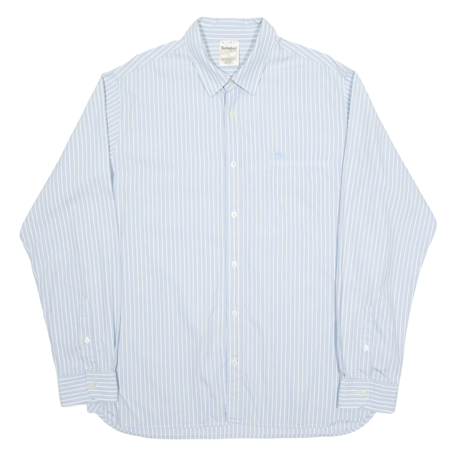 TIMBERLAND Mens Shirt Blue Striped Long Sleeve XL Refurbished - N/A refurbished available on Cerqular