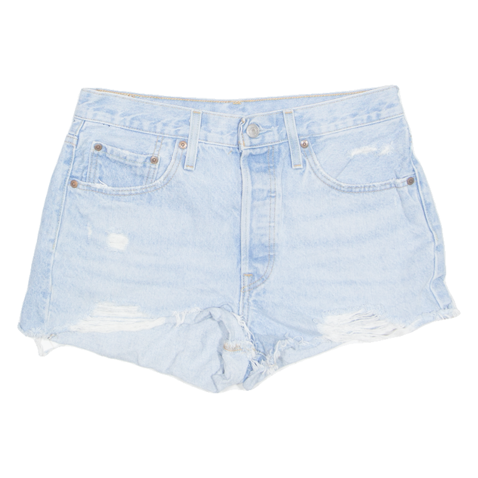 LEVI'S Cut Off 501 Womens Denim Shorts Blue S W28 Refurbished - N/A refurbished available on Cerqular