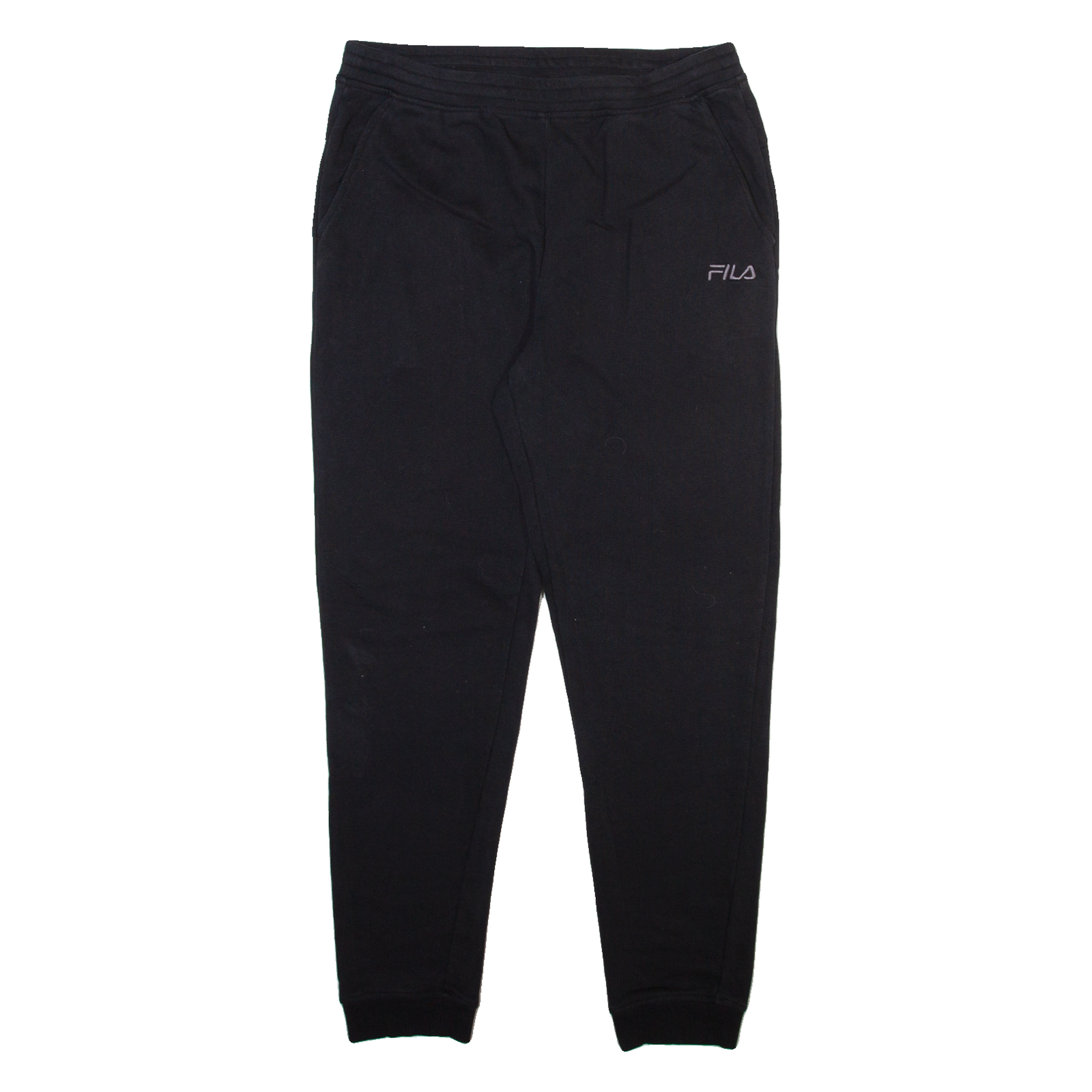 FILA Mens Joggers Black Tapered M W30 L28 Refurbished - N/A refurbished available on Cerqular