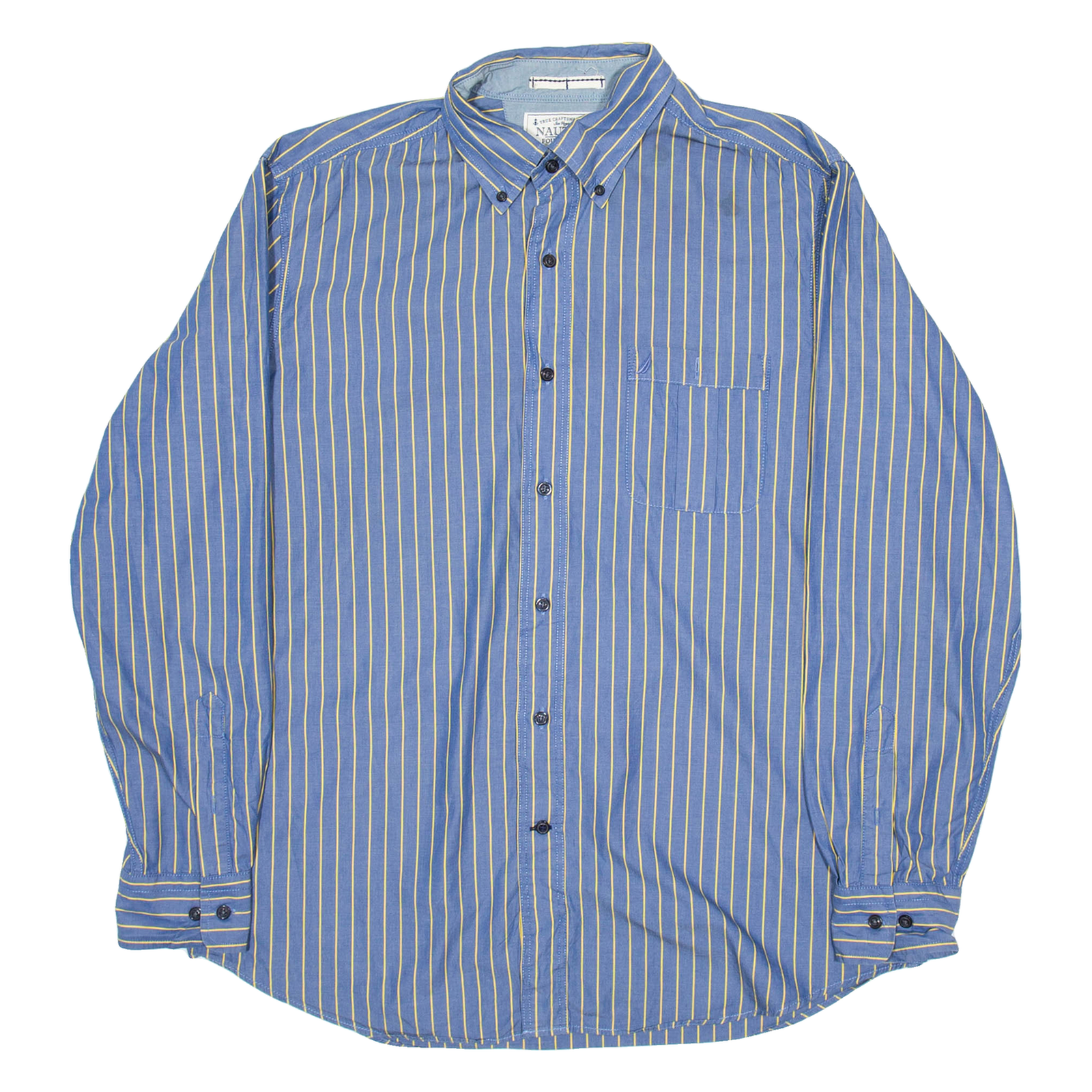 Buy NAUTICA Mens Shirt Blue Striped Long Sleeve L Refurbished - $23.39 NAUTICA Mens Shirt Blue Striped Long Sleeve L Refurbished - N/A refurbished available on Cerqular