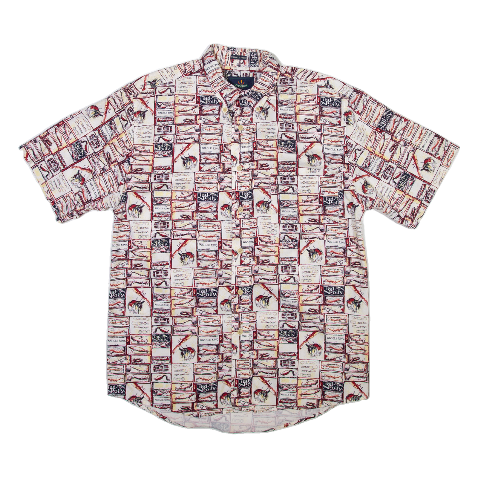IVY CREW Mens Shirt White Crazy Pattern M Refurbished - N/A refurbished available on Cerqular