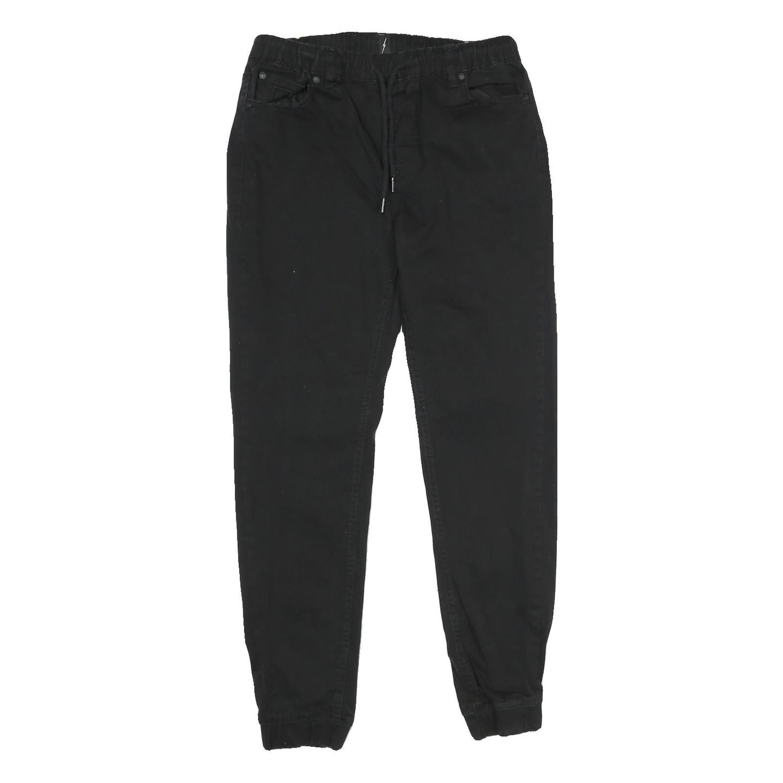 Buy JEANEOLOGIE Mens Black Regular Fit Drawstring Cotton Blend Trousers W30 L29 Refurbished - $23.39 JEANEOLOGIE Mens Black Regular Fit Drawstring Cotton Blend Trousers W30 L29 Refurbished - N/A refurbished available on Cerqular