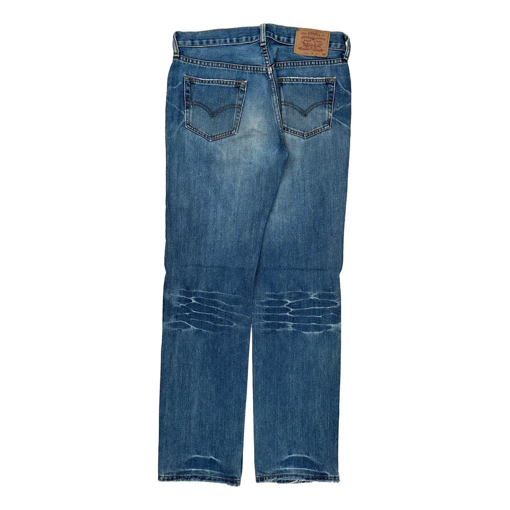 Levis Jeans - 33W 30L Blue Denim Refurbished - Thrifted (note: this is a term often used to describe second- refurbished available on Cerqular