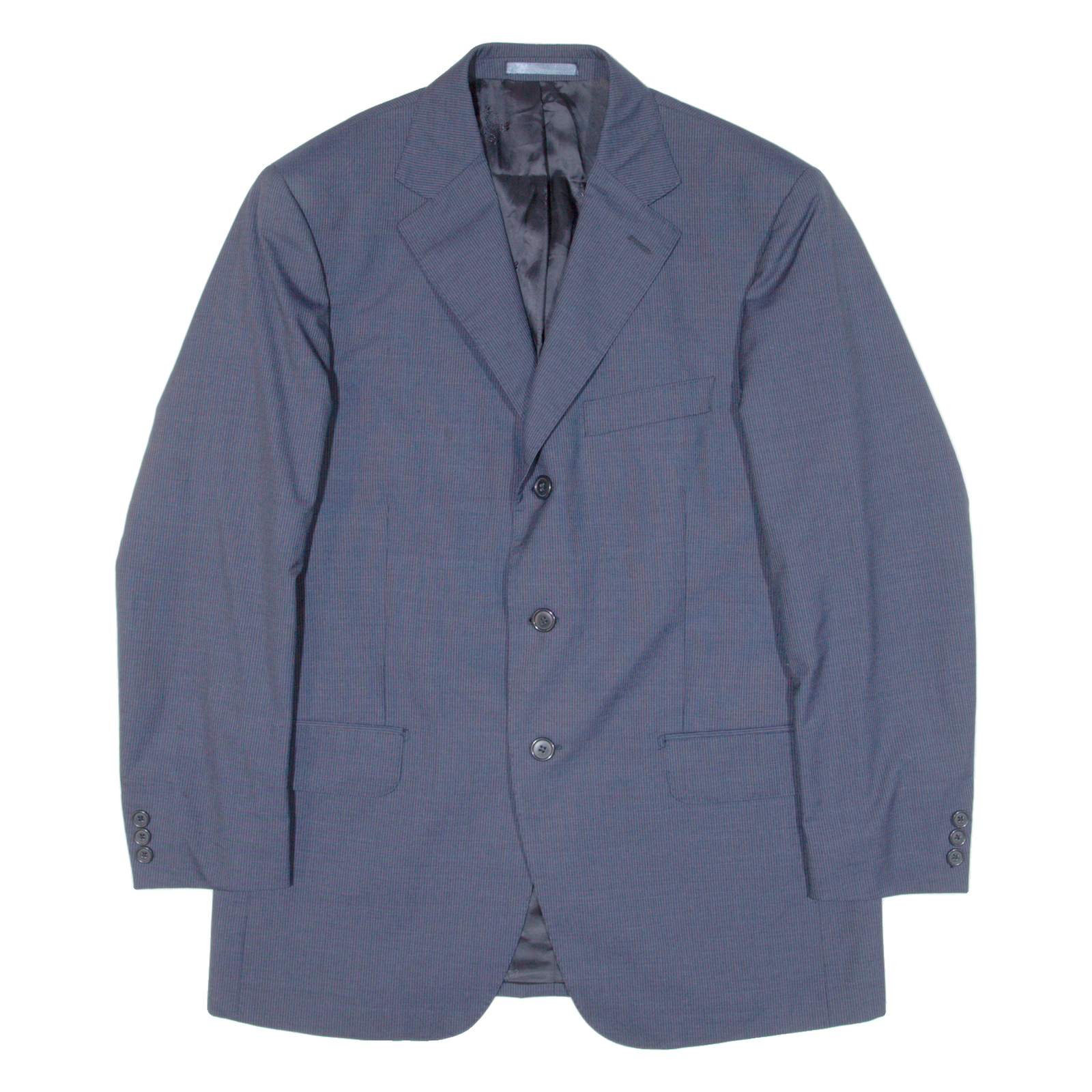 BOGGI Mens Blazer Jacket Blue Knit Wool Pinstripe M Refurbished - N/A refurbished available on Cerqular