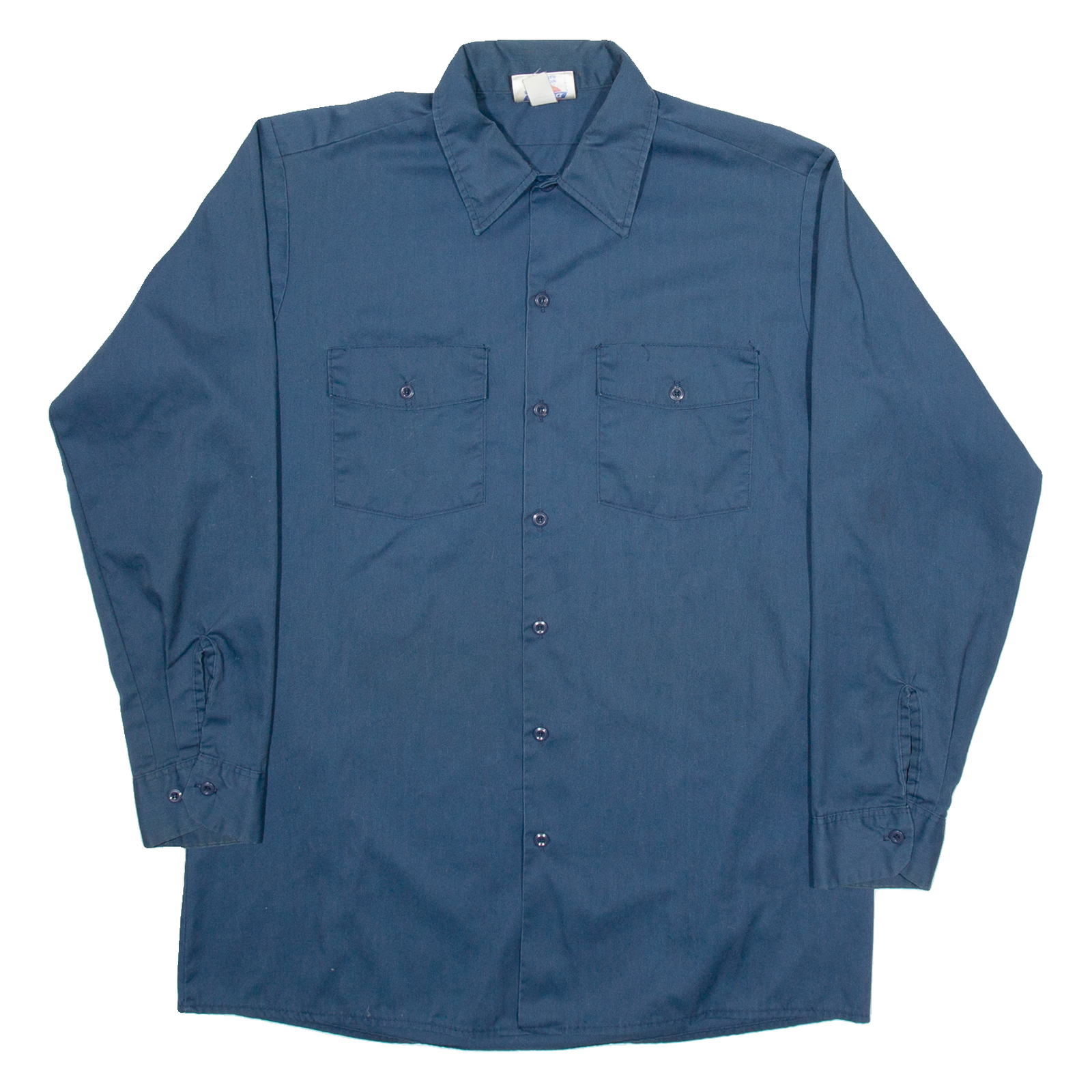 DICKIES Mens Worker Shirt Blue Long Sleeve L Refurbished - N/A refurbished available on Cerqular