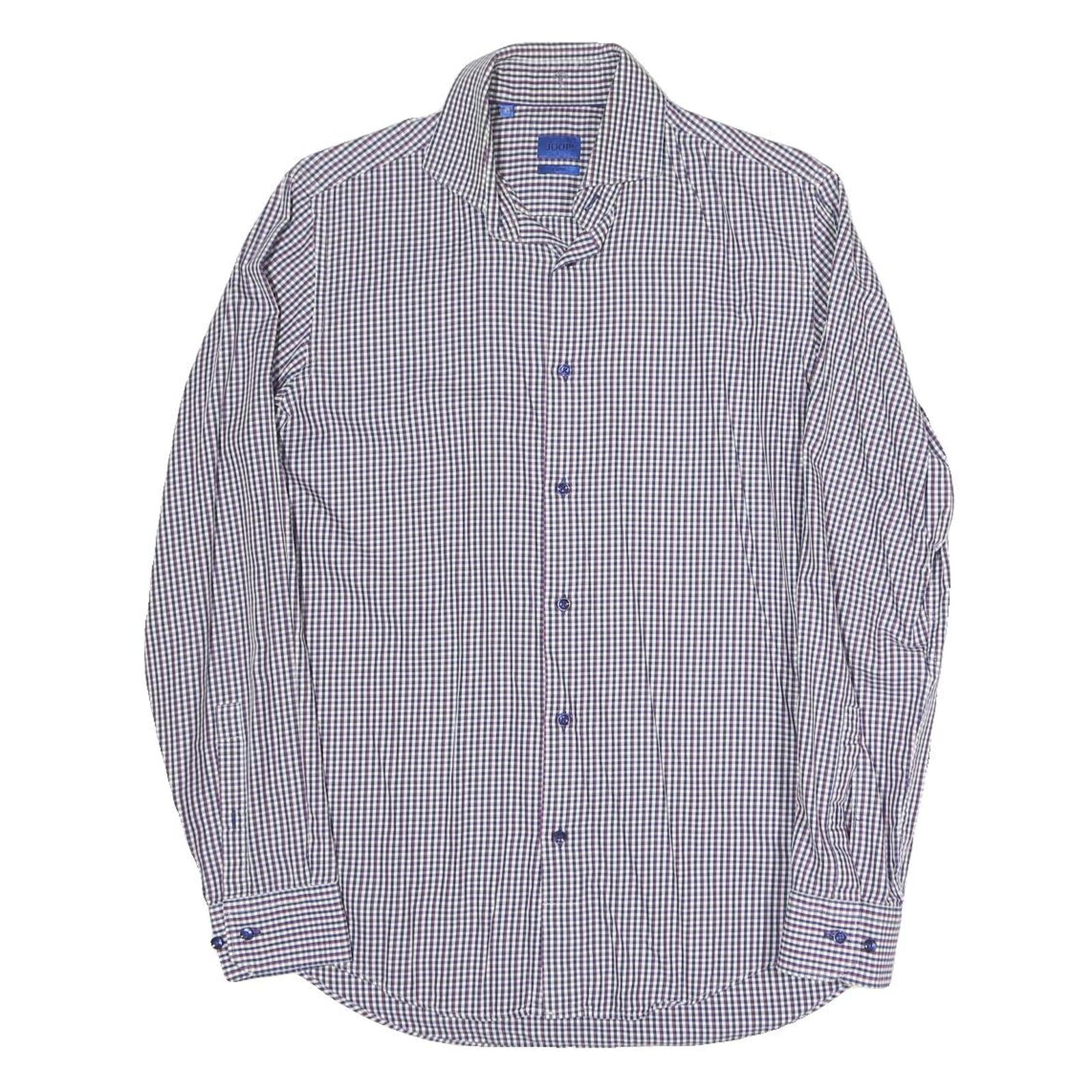 Buy JOOP Mens Blue & White Checked Shirt M Cotton Blend Classic Long Sleeve Button Refurbished - $19.49 JOOP Mens Blue & White Checked Shirt M Cotton Blend Classic Long Sleeve Button Refurbished - N/A refurbished available on Cerqular
