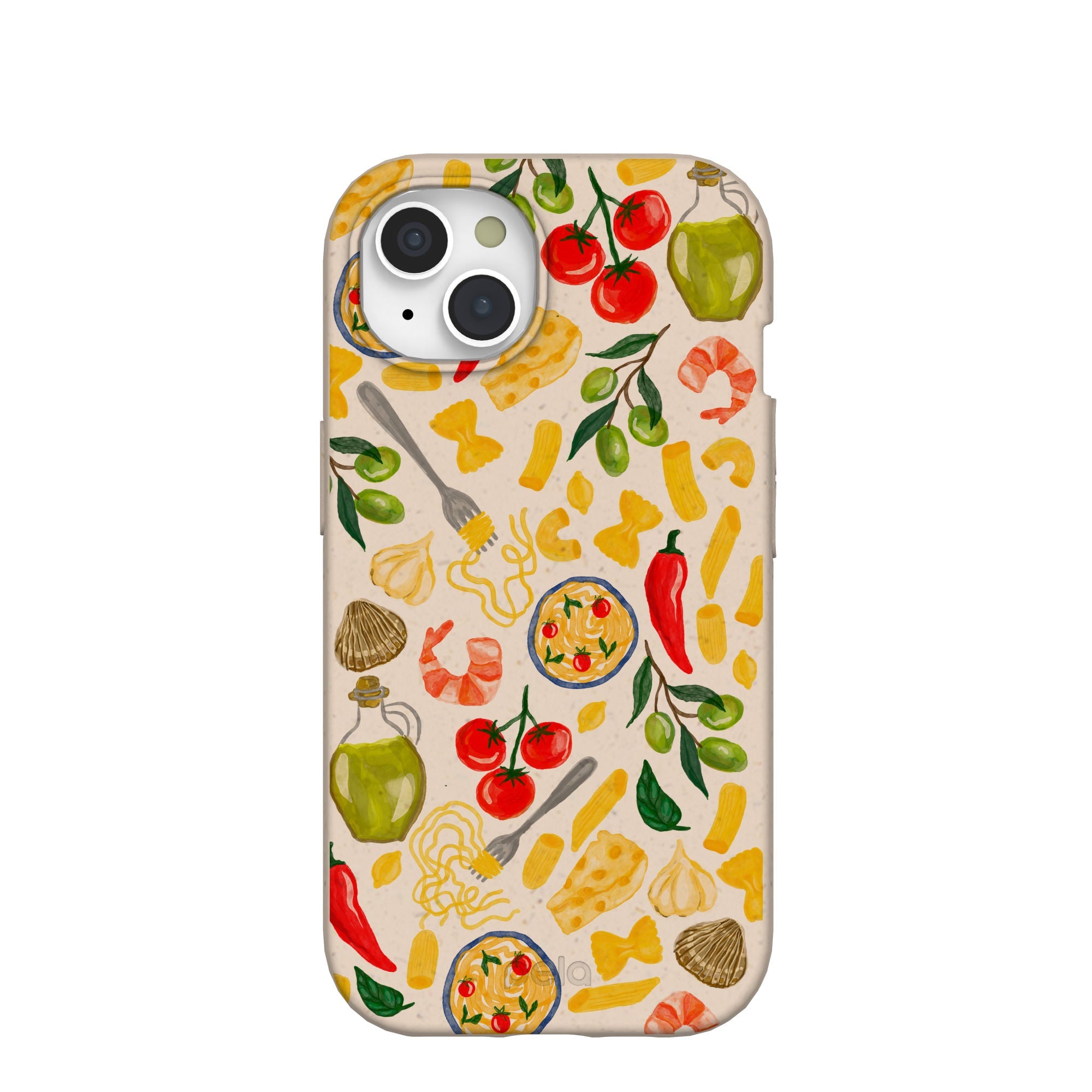 Seashell Pasta Alchemy iPhone 15 Case Refurbished - Pela Case refurbished available on Cerqular