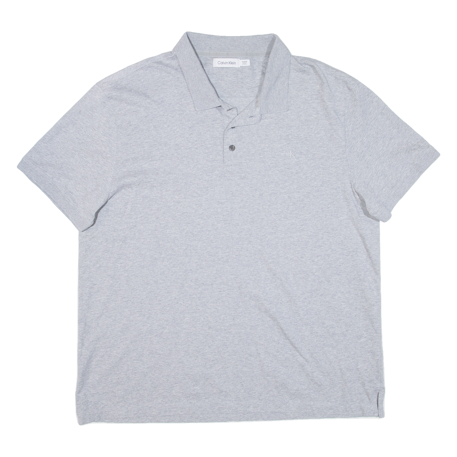 CALVIN KLEIN Mens Polo Shirt Grey XL Refurbished - N/A refurbished available on Cerqular