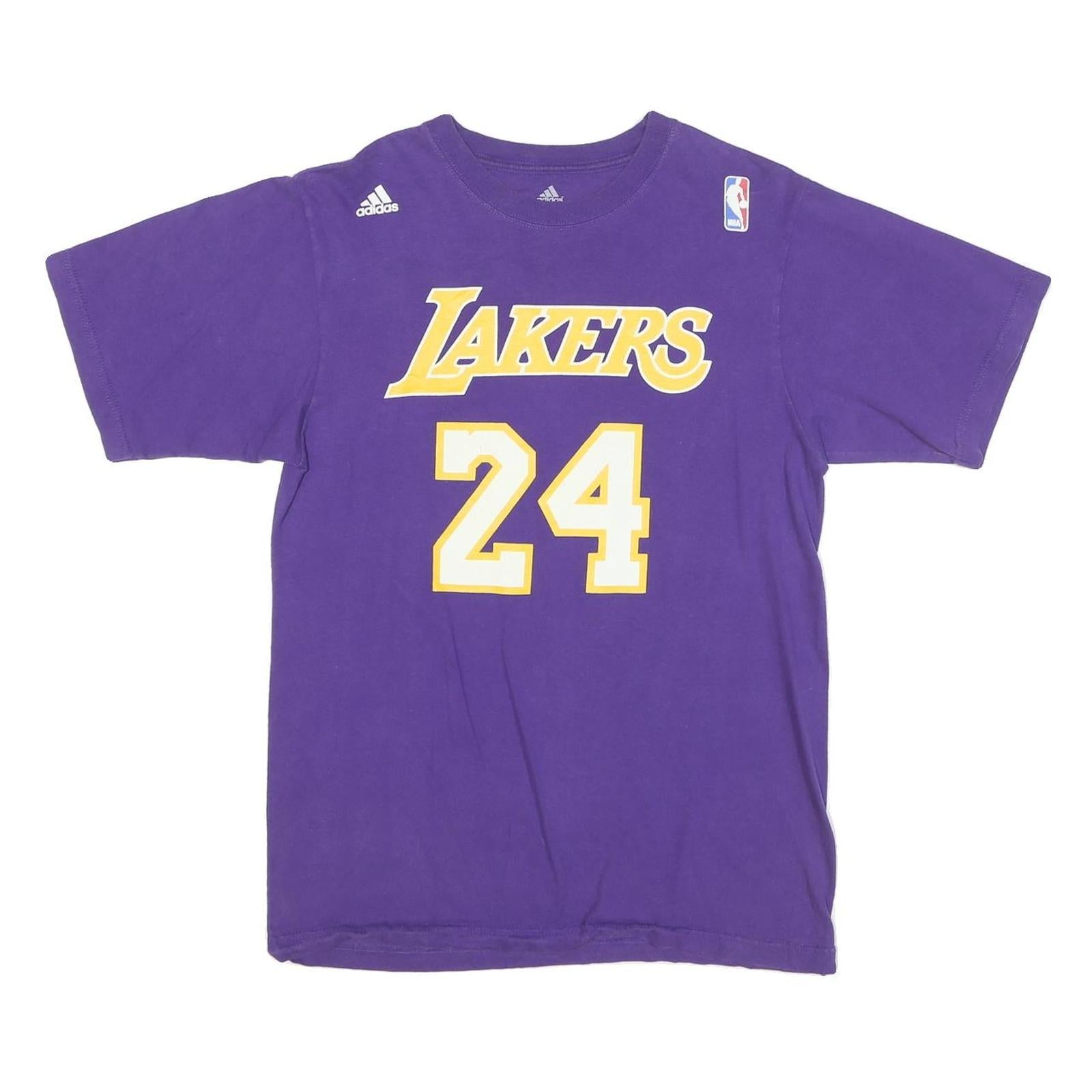 Buy ADIDAS Mens Purple Lakers 24 Graphic T-Shirt M Short Sleeve Crew Neck Basketball Refurbished - $19.49 ADIDAS Mens Purple Lakers 24 Graphic T-Shirt M Short Sleeve Crew Neck Basketball Refurbished - N/A refurbished available on Cerqular
