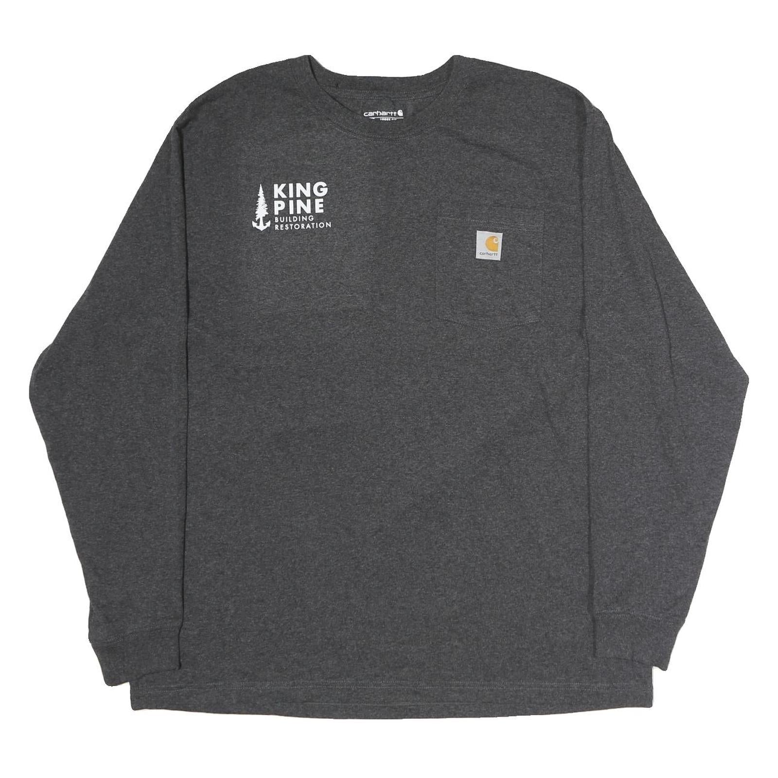 Buy CARHARTT Mens Grey King Pine Building Restoration Graphic Long Sleeve Crew Neck Refurbished - $41.59 CARHARTT Mens Grey King Pine Building Restoration Graphic Long Sleeve Crew Neck Refurbished - N/A refurbished available on Cerqular