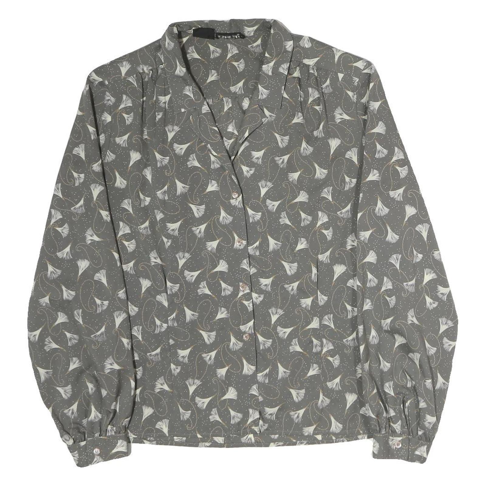 Buy BRECKENRIDGE Womens Grey Printed Blouse Long Sleeve Collared M Elegant Design Refurbished - $18.19 BRECKENRIDGE Womens Grey Printed Blouse Long Sleeve Collared M Elegant Design Refurbished - N/A refurbished available on Cerqular