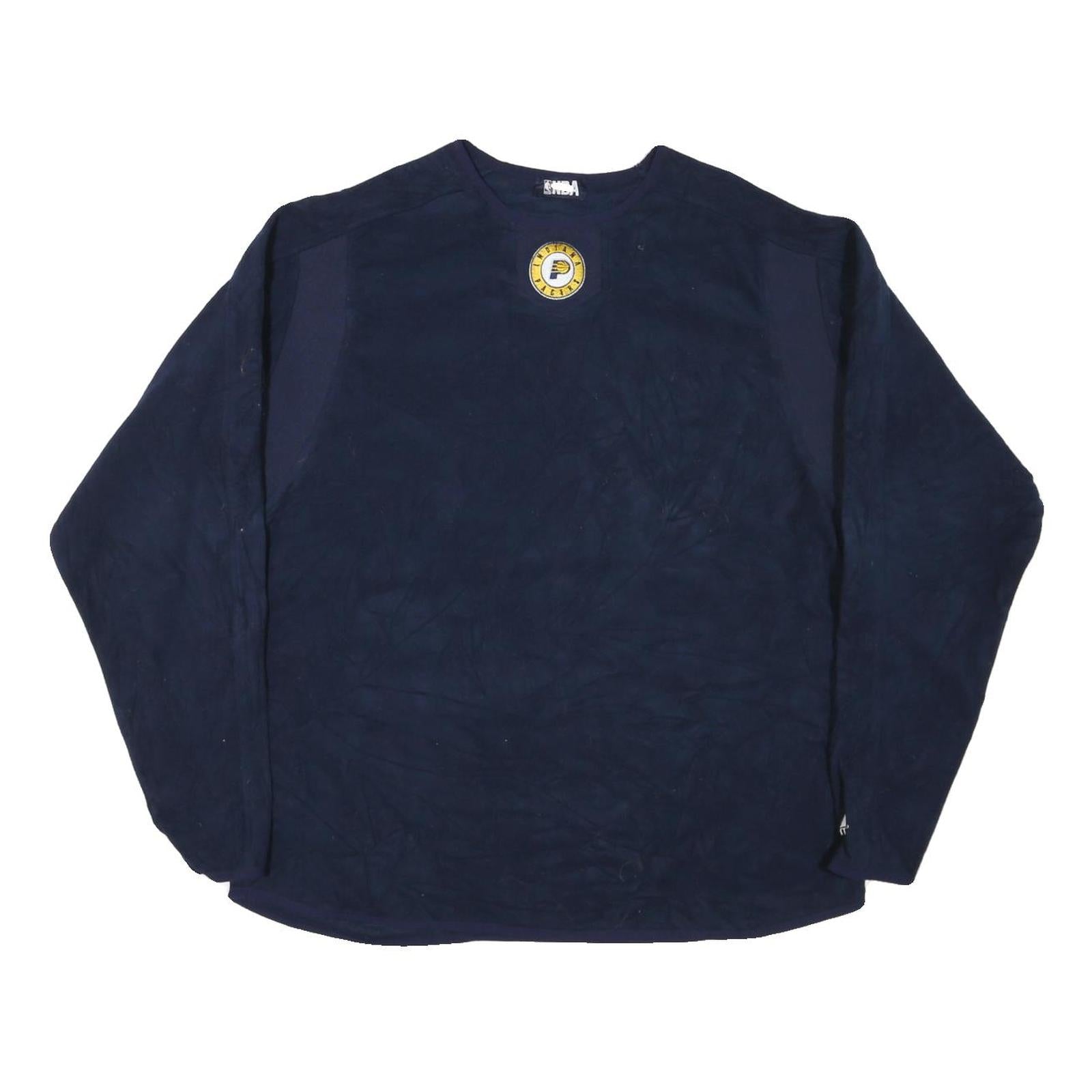 NBA Mens Navy Blue Sweatshirt L Crew Neck Polyester Blend Pullover Basketball Refurbished - N/A refurbished available on Cerqular