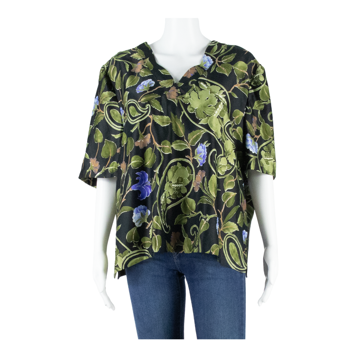 Buy CANDA Womens Printed Blouse Black V-Neck Floral XL Refurbished - $16.89 CANDA Womens Printed Blouse Black V-Neck Floral XL Refurbished - N/A refurbished available on Cerqular