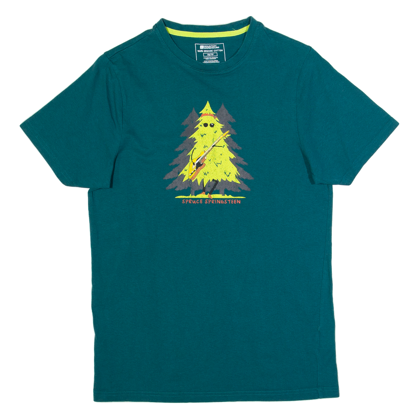 MOUNTAIN WAREHOUSE Spruce Springsteen Mens T-Shirt Green XS Refurbished - N/A refurbished available on Cerqular