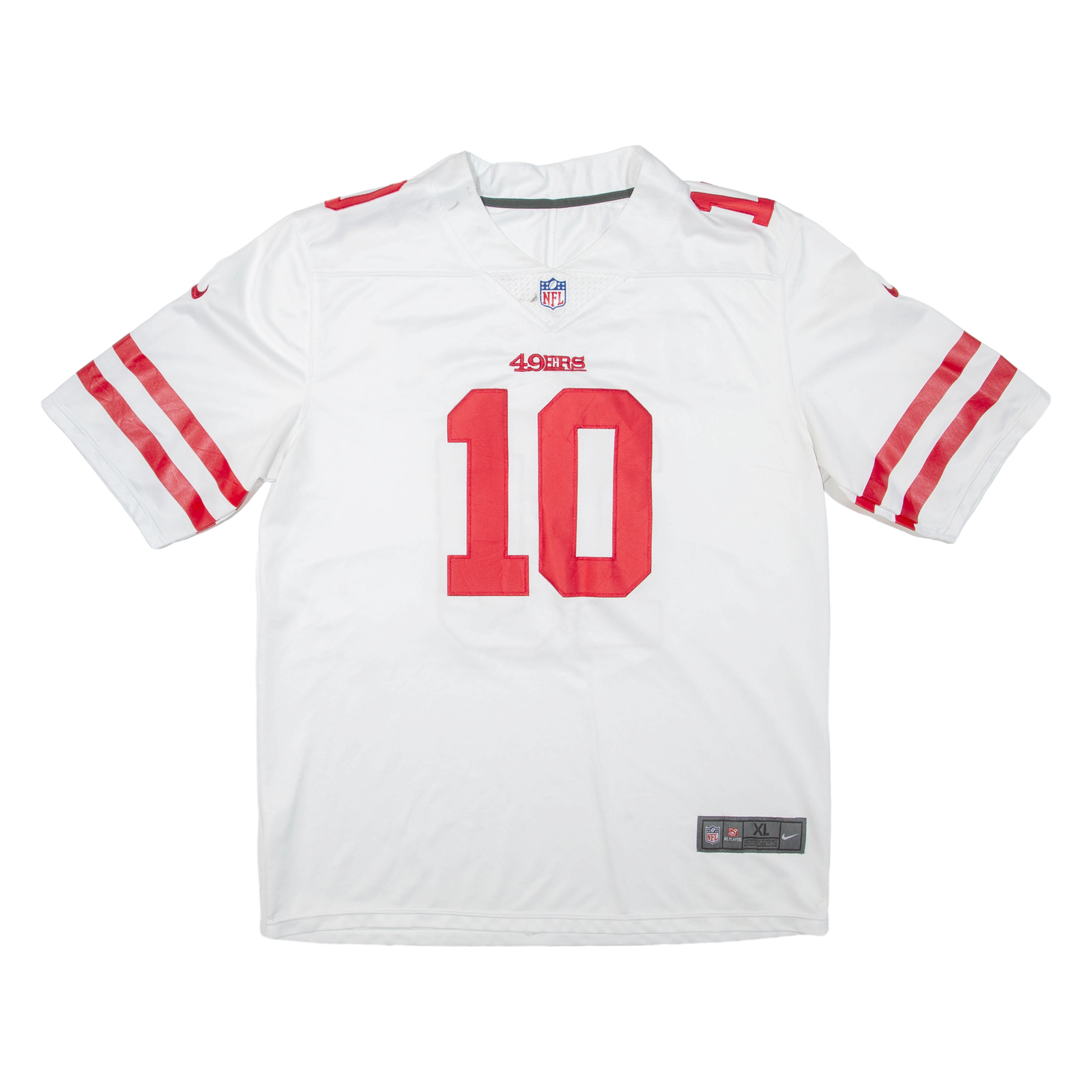 Buy NFL X NIKE San Francisco 49ers Mens Jersey White USA XL Refurbished - $63.69 NFL X NIKE San Francisco 49ers Mens Jersey White USA XL Refurbished - N/A refurbished available on Cerqular