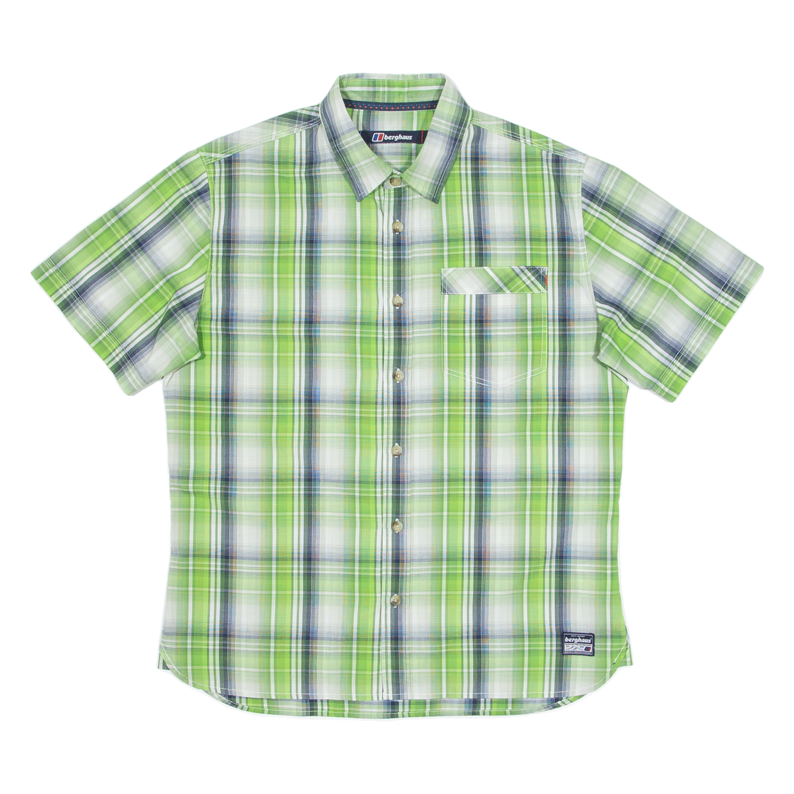 BERGHAUS Mens Shirt Green Check M Refurbished - N/A refurbished available on Cerqular
