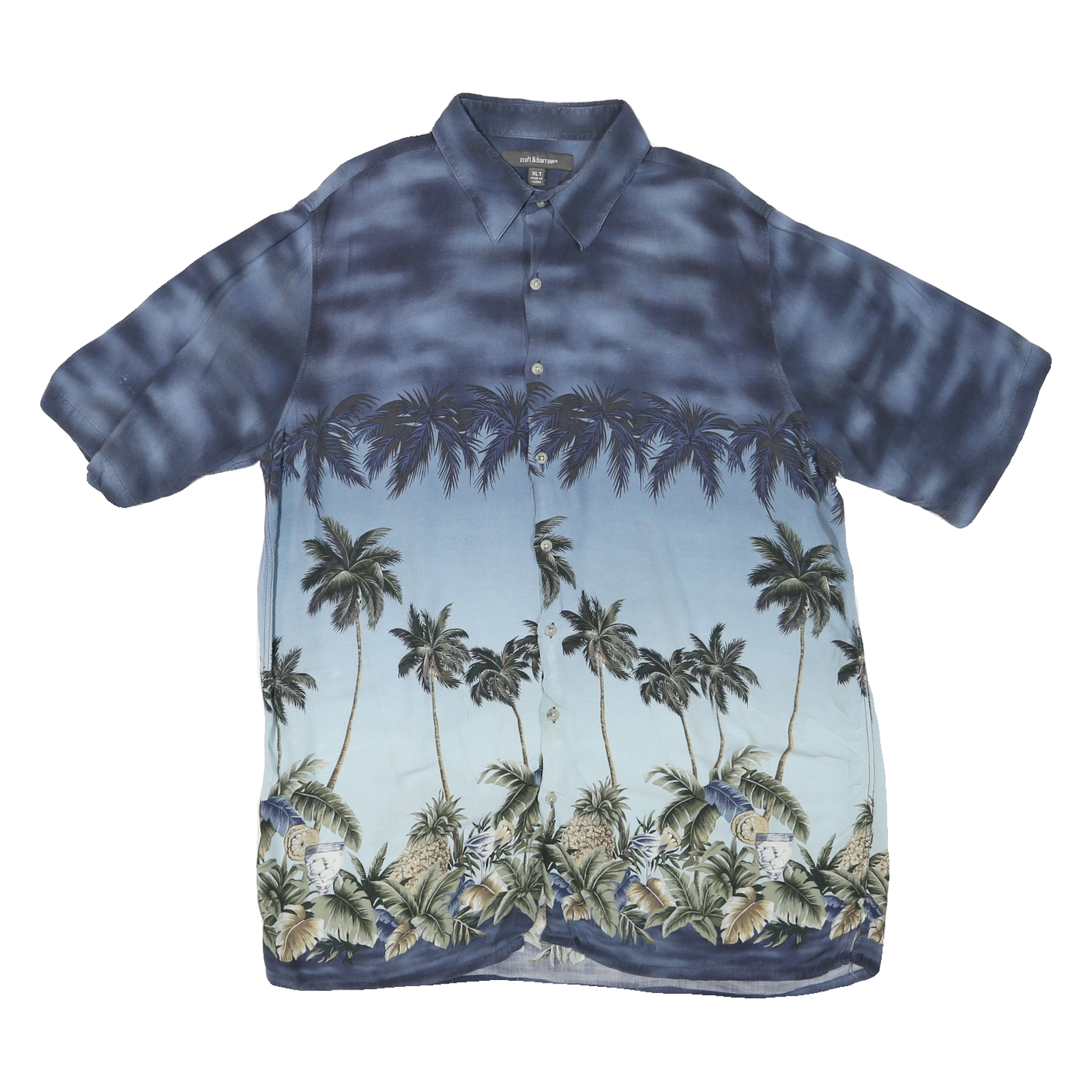 Buy CROFT & BARROW Mens Blue Hawaiian Shirt XL Tropical Palm Print Summer Refurbished - $25.99 CROFT & BARROW Mens Blue Hawaiian Shirt XL Tropical Palm Print Summer Refurbished - N/A refurbished available on Cerqular