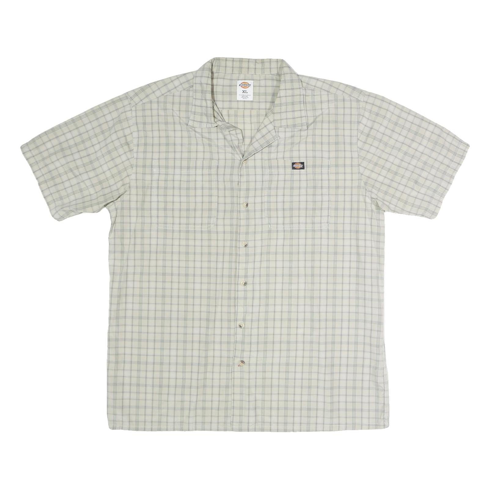 Buy DICKIES Mens Beige Check Shirt XL Cotton Blend Comfortable Casual Short Sleeve Refurbished - $29.89 DICKIES Mens Beige Check Shirt XL Cotton Blend Comfortable Casual Short Sleeve Refurbished - N/A refurbished available on Cerqular