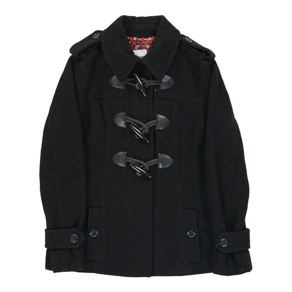 Cheap & Chic Moschino Duffle Coat - Small Black Wool | Size: small Refurbished - N/A (Preloved Designer is not a specific brand, it refurbished available on Cerqular