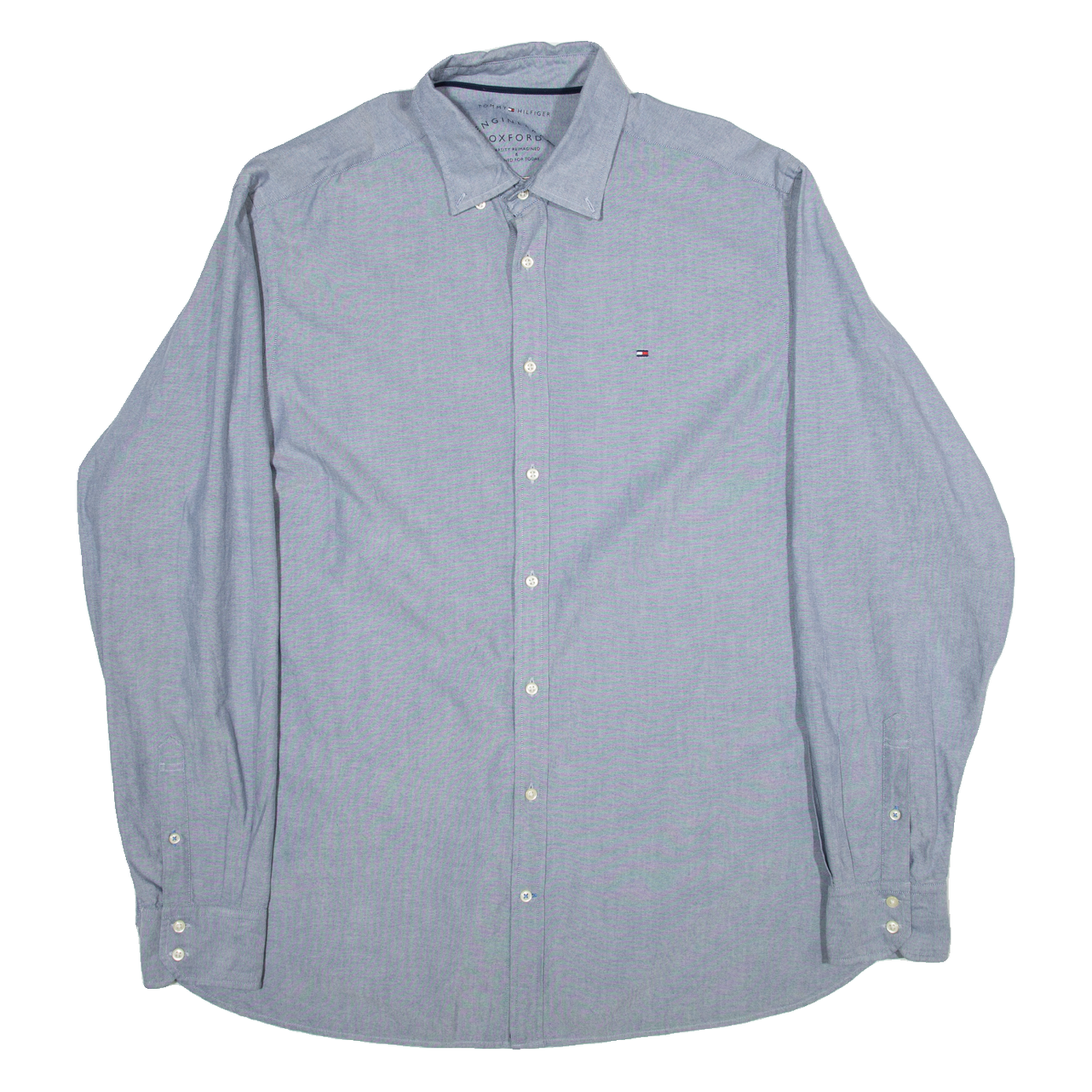 TOMMY HILFIGER Regular Fit Mens Plain Shirt Green Long Sleeve 2XL Refurbished - N/A refurbished available on Cerqular