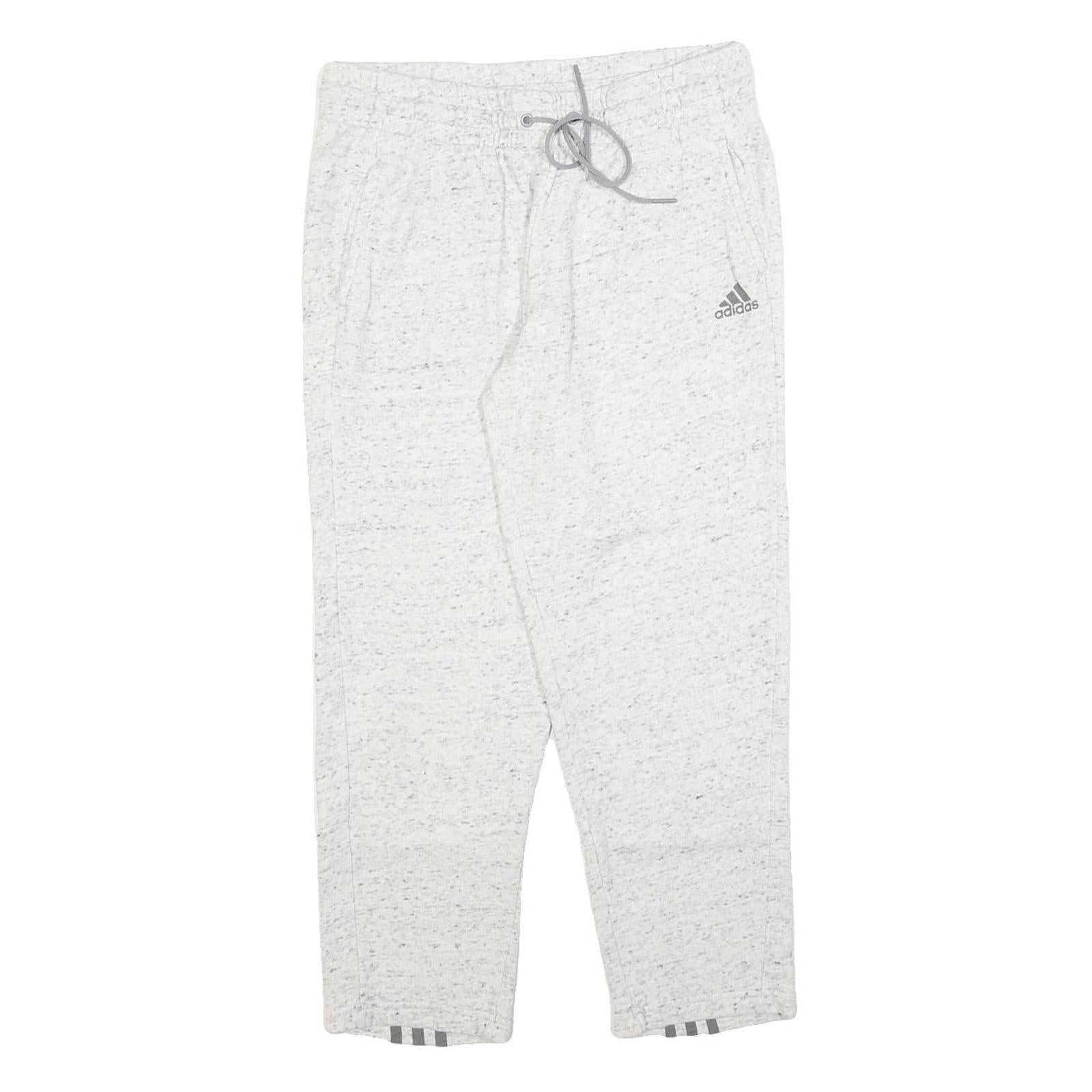 ADIDAS Womens Joggers White & Grey Cotton Blend M W30 L26 Comfort Fit Casual Refurbished - N/A refurbished available on Cerqular