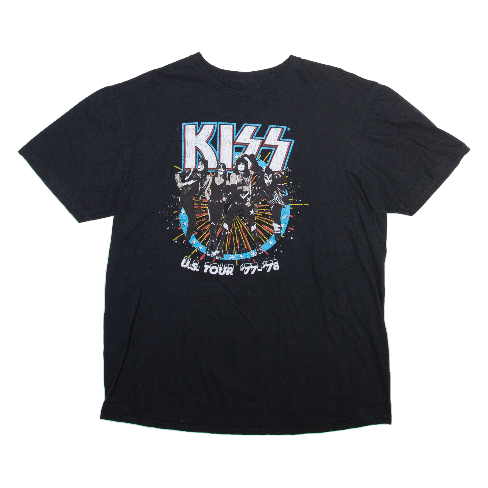 KISS Mens Band T-Shirt Black L Refurbished - N/A refurbished available on Cerqular