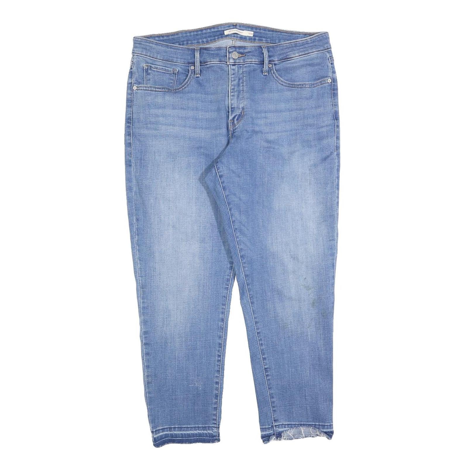 LEVI'S 311 Womens Slim Blue Denim Light W34 L25 Skinny Jeans Frayed Hem Refurbished - N/A refurbished available on Cerqular