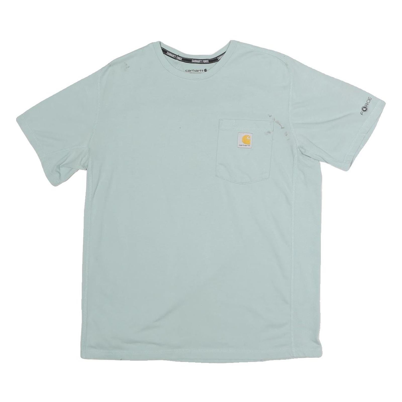 CARHARTT Mens Blue Pocket T-Shirt M Short Sleeve Crew Neck Workwear Casual Refurbished - N/A refurbished available on Cerqular