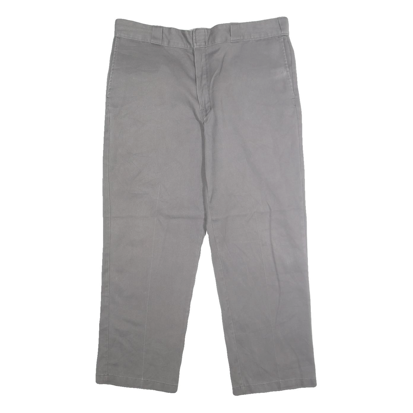 DICKIES Mens Classic Grey Polyester Blend Zip Trousers W38 L30 Workwear Refurbished - N/A refurbished available on Cerqular