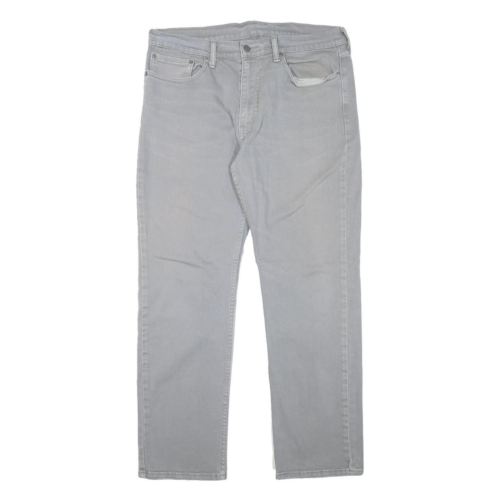 LEVI'S Mens Slim Grey Denim Jeans W36 L30 Cotton Blend Zip Classic Fit Refurbished - N/A refurbished available on Cerqular