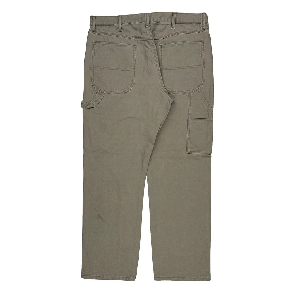 Dockers Carpenter Trousers - 36W 32L Grey Cotton Refurbished - Thrifted (note: this is a term often used to describe second- refurbished available on Cerqular